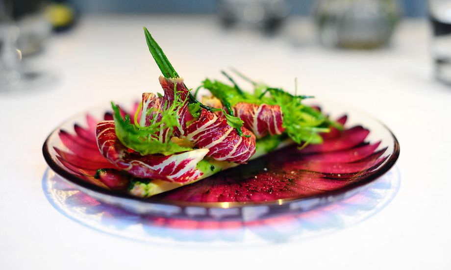 Nine-course vegan tasting lunch or dinner at Pied à Terre